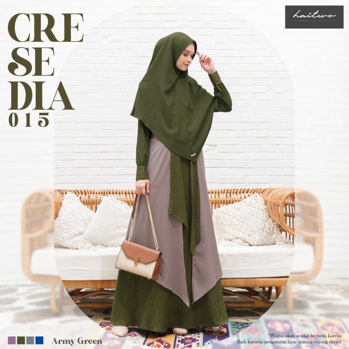 Gamis Syari Haitwo CRESEDIA 015 Fashion Muslimah