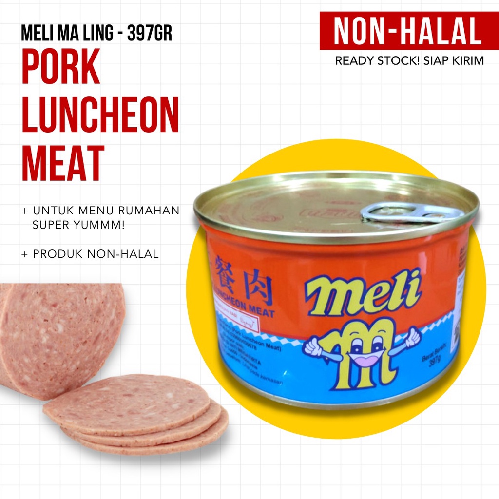 Meli Maling / Meli Ham Ma Ling - Pork Luncheon Meat 397 gr