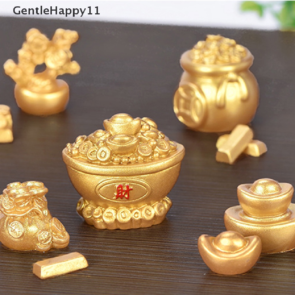 Gentlehappy Miniatur Perahu / Pohon / Labu Bahan Resin Untuk Aksesoris Lansekap Mikro / Tahun Baru