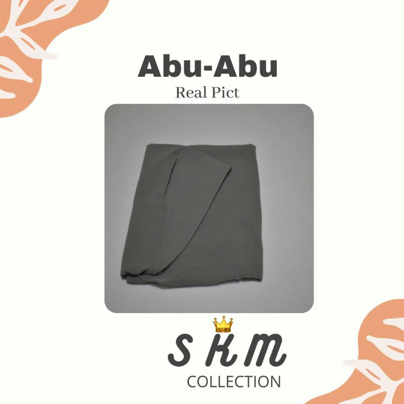 khimar instan LV ceruty beby doll premium hijab/ jilbab / kerudung LV ceruty dua layer premium-abu abu