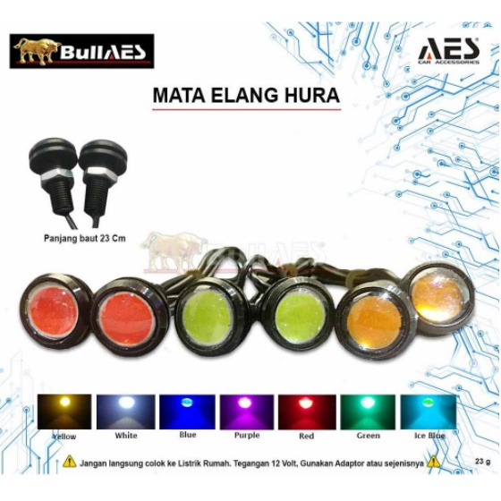 Lampu mata elang LED Strobo Mata Elang Mode Eagle Eye 4D Universal FLASH &amp; NON FLASH