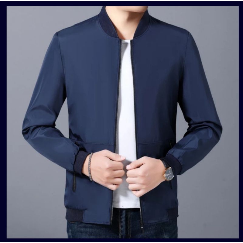 Jaket jumbo big size bomber peria wanita