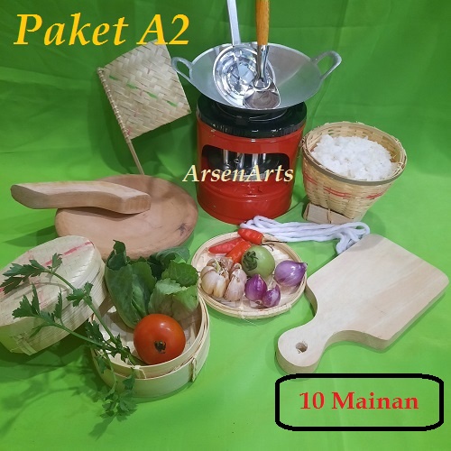 Mainan Masak Masakan Paket SA2 Mainan Anak Perempuan Mainan Edukasi Memasak Tradisional Versi Mini Kompor BB Spirtus