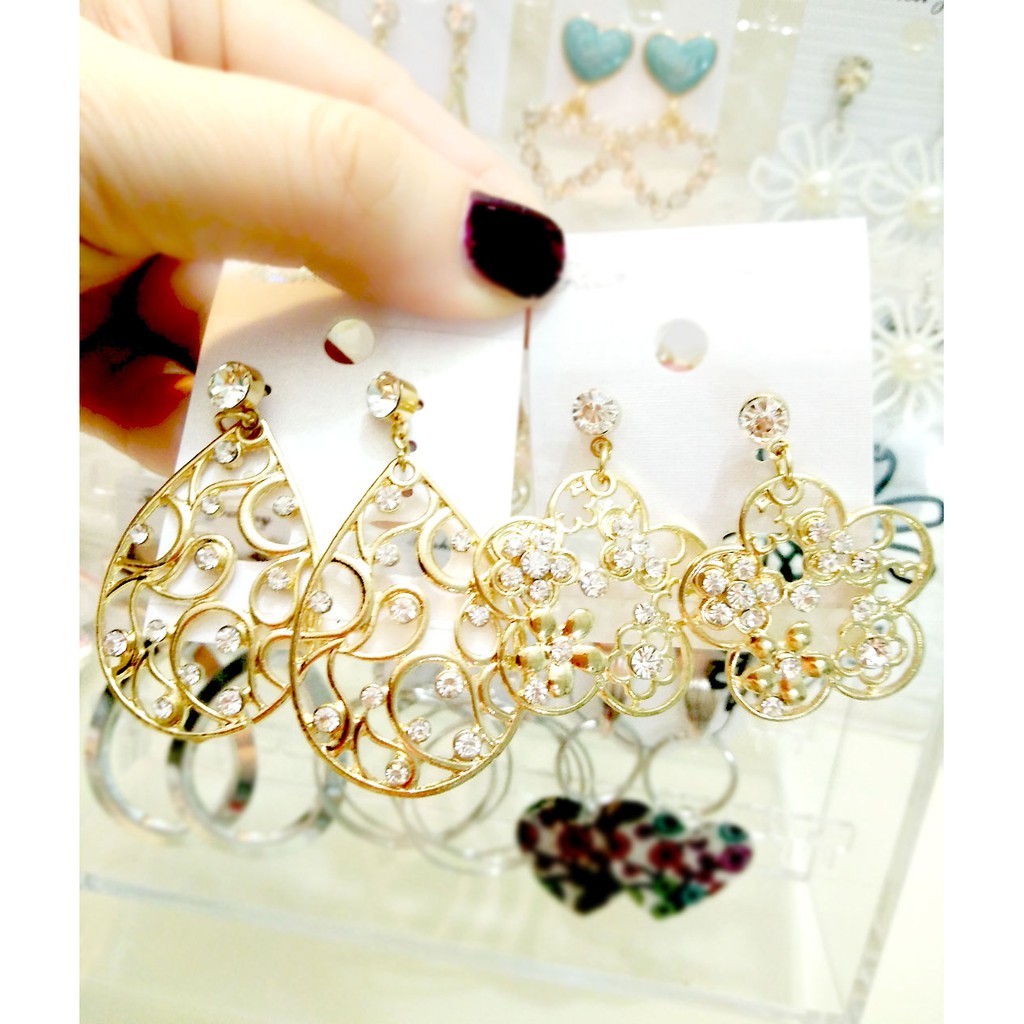 Anting Fashion Wanita Kekinian Ala Korea Aneka Varian Murah Berkualitas 263