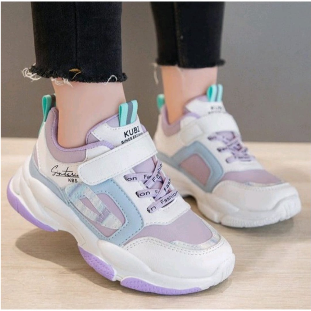 Sepatu anak AECHA Sneakers Anak Non LED IMPORT Size 26-37