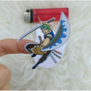  Stiker  Vinyl Zoro One Piece Karakter Motor Helm  Laptop HP 