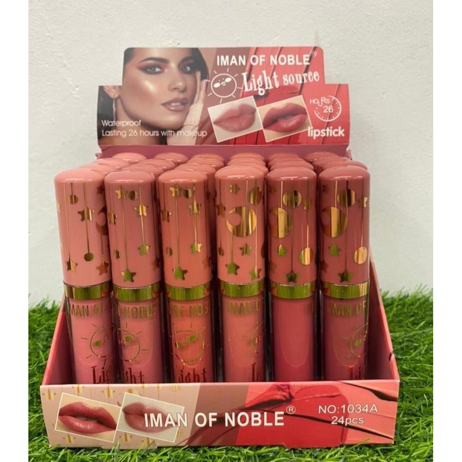 [12Pcs] Lipgloss Nude Iman Of Noble Light Source 1034A