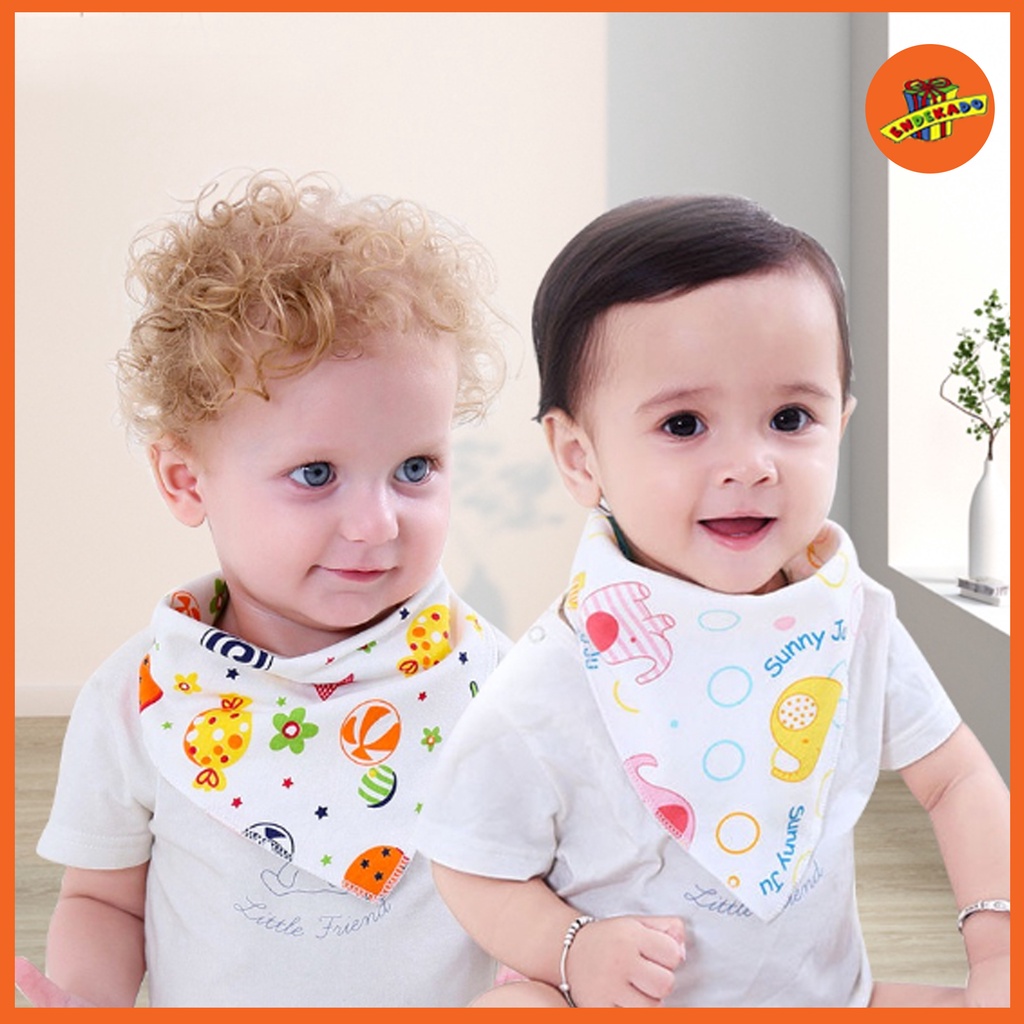 MAKASSAR! Baby Bib / Slabber Segitiga Bayi / Celemek Makan Bayi Murah