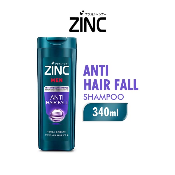 Zinc shampoo shampo zinc men Anti Hair Fall  340ml 170ml shampoo botol murah original sampo pria zin