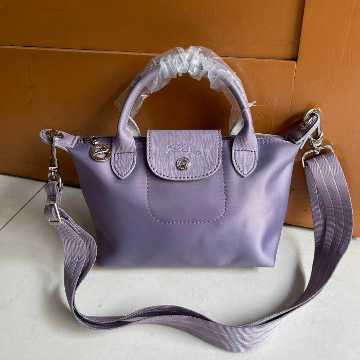Tas Selempang promo Tas wanita longcemp neo grade ori warna Lavender / Lilac - Xxxs mini Tas cowok k