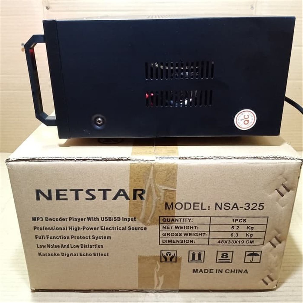 ampli bluetooth netstar nsa 325 amplifier karaoke mixer nsa325