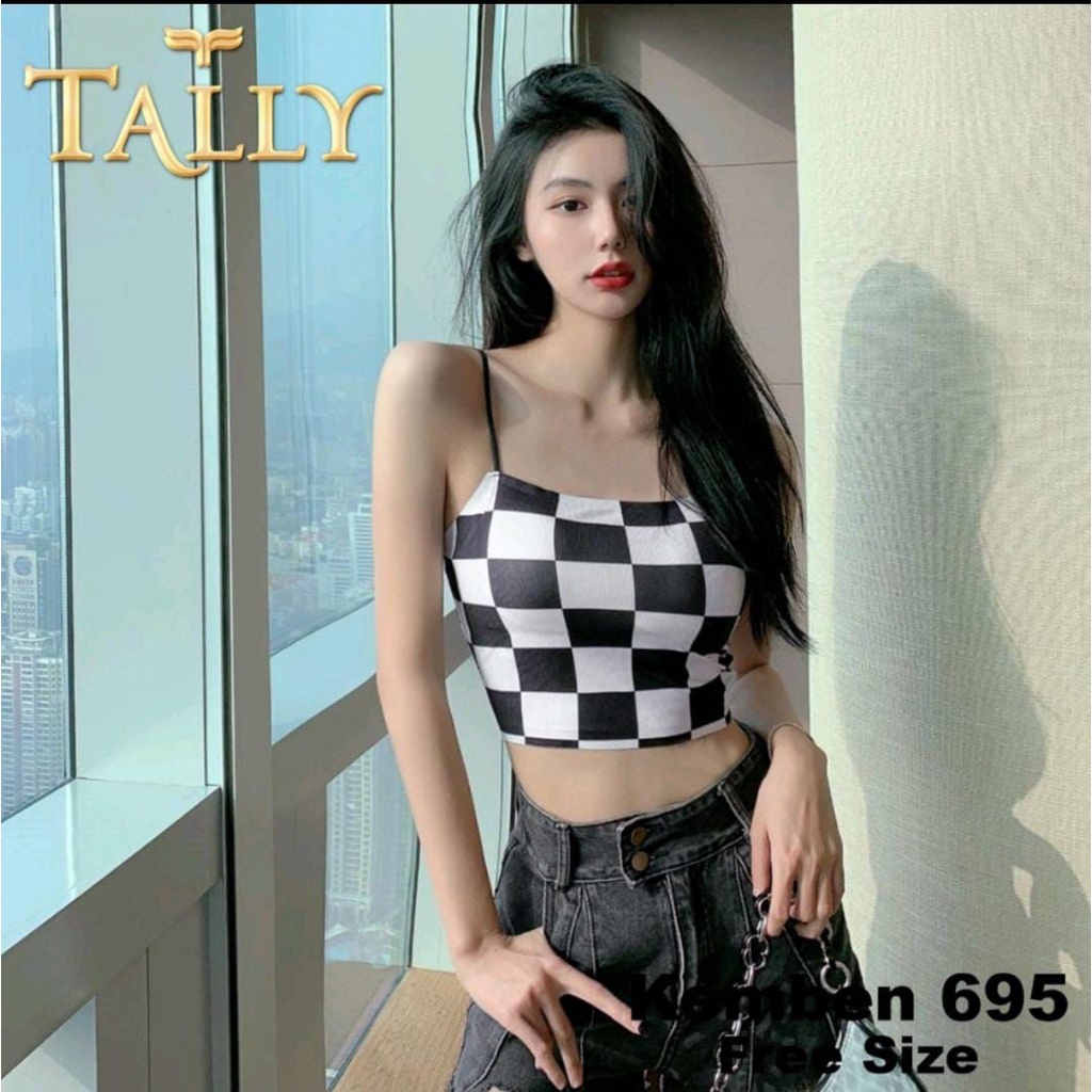 TALLY Bralette Tanpa Kawat Busa Tipis Bahan Katun CUP B/C Bra Fashion KB 695