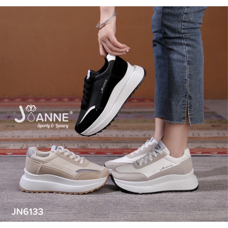 RESTOCK! [ORIGINAL] JOANNE Highsole Sporty Sneakers Shoes Sepatu Wanita #JN6133