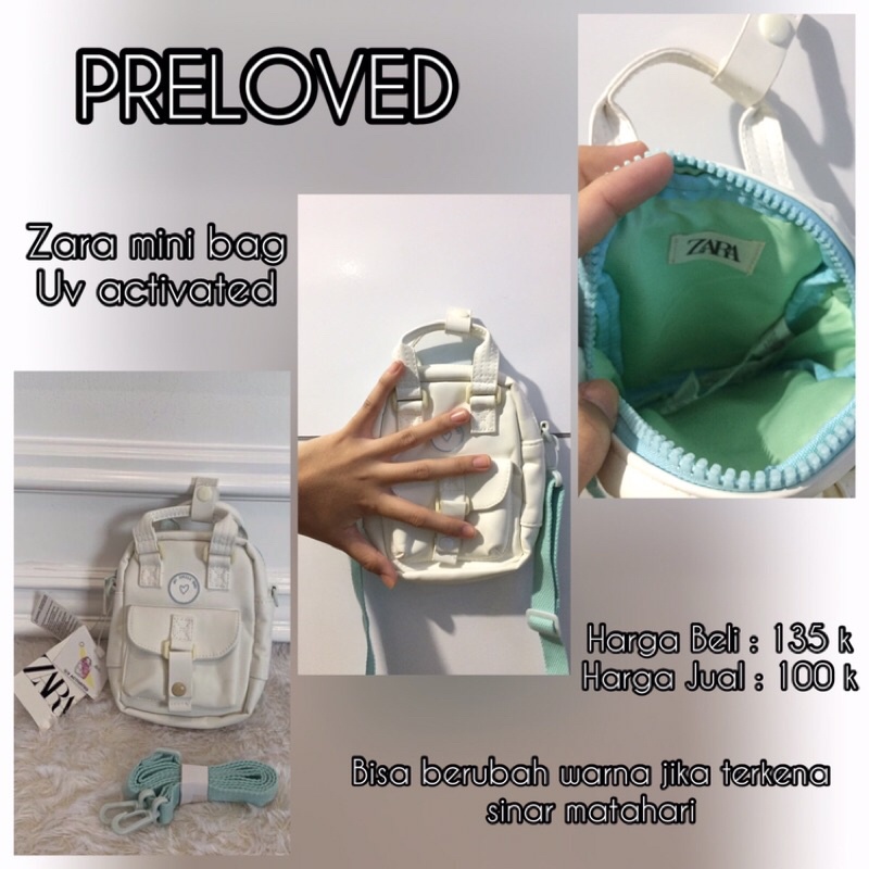 PRELOVED ZARA MINI BAG UV ACTIVATED