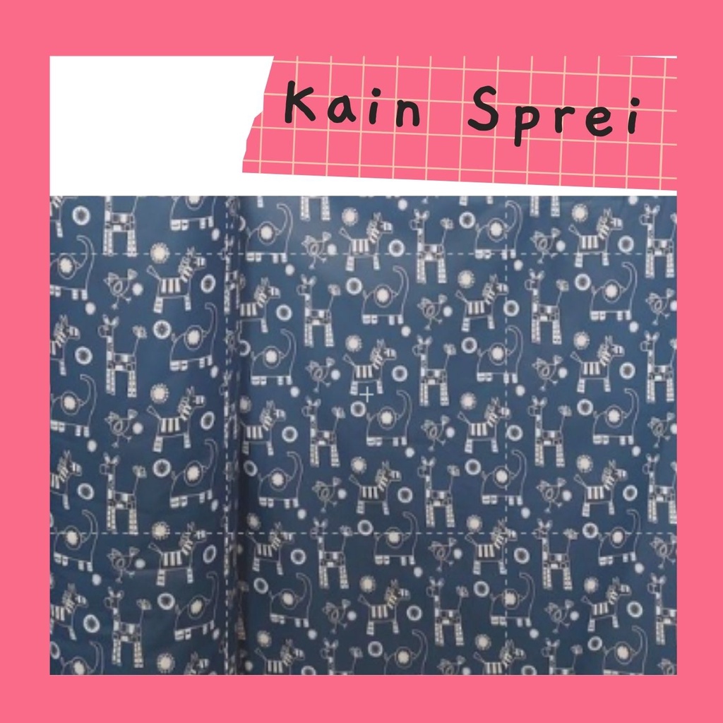 Bahan Katun sprei kain ESRA Motif Karakter anak-anak| Meteran