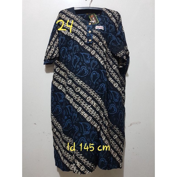 YULI - DASTER L5 REMEK LD 140 - 150 CM PB 110 CM BATIK KENCANA UNGU LABEL HITAM KUH-No 24