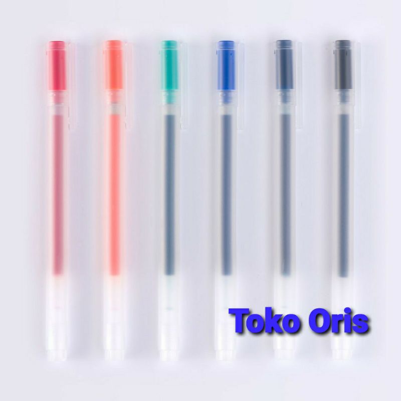 

Bolpoint Gel 0.5mm set isi 6pcs Muji || Bolpoin