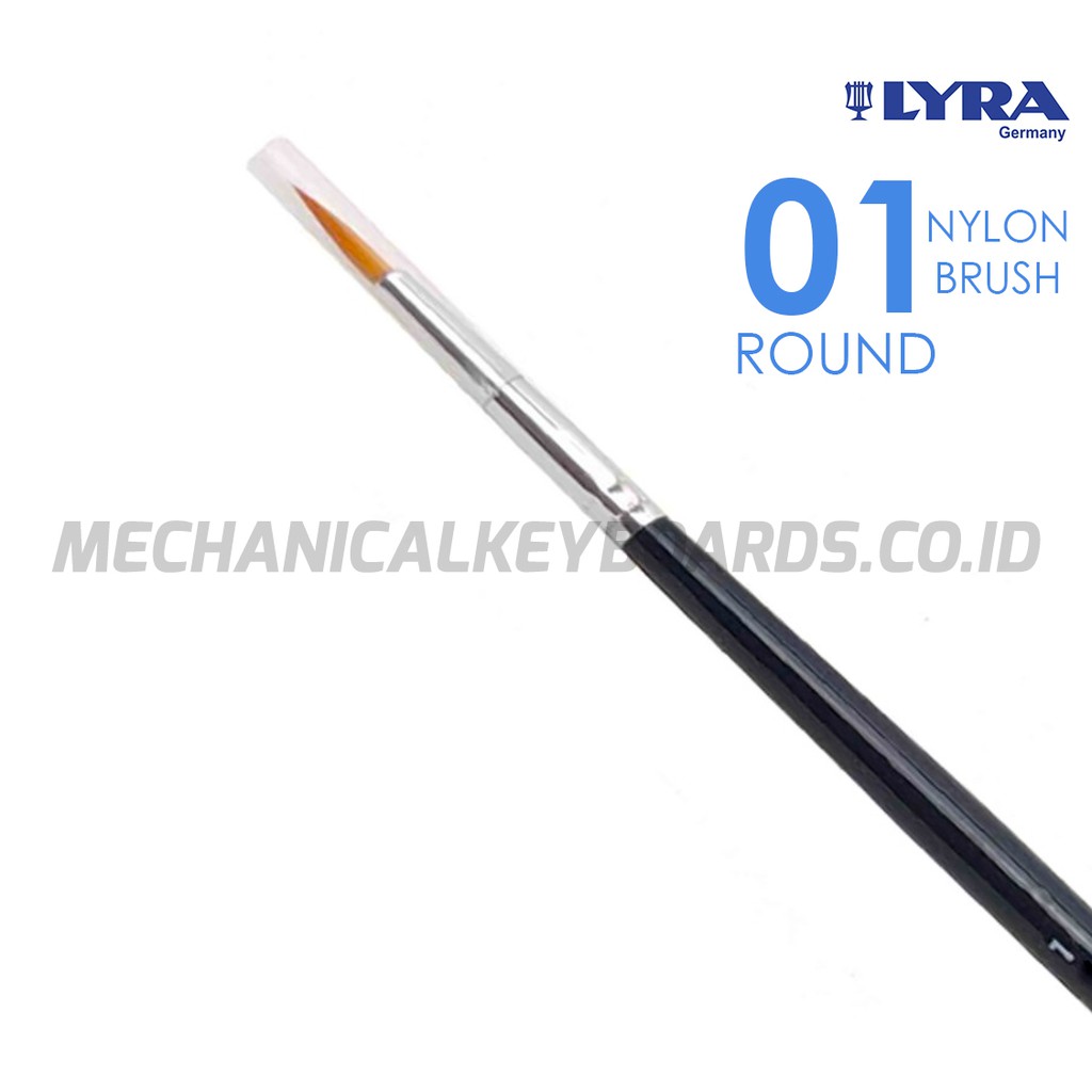 

Kuas Lyra Giotto Taklon - Keyboard Lubing Brush (Round No. 1)