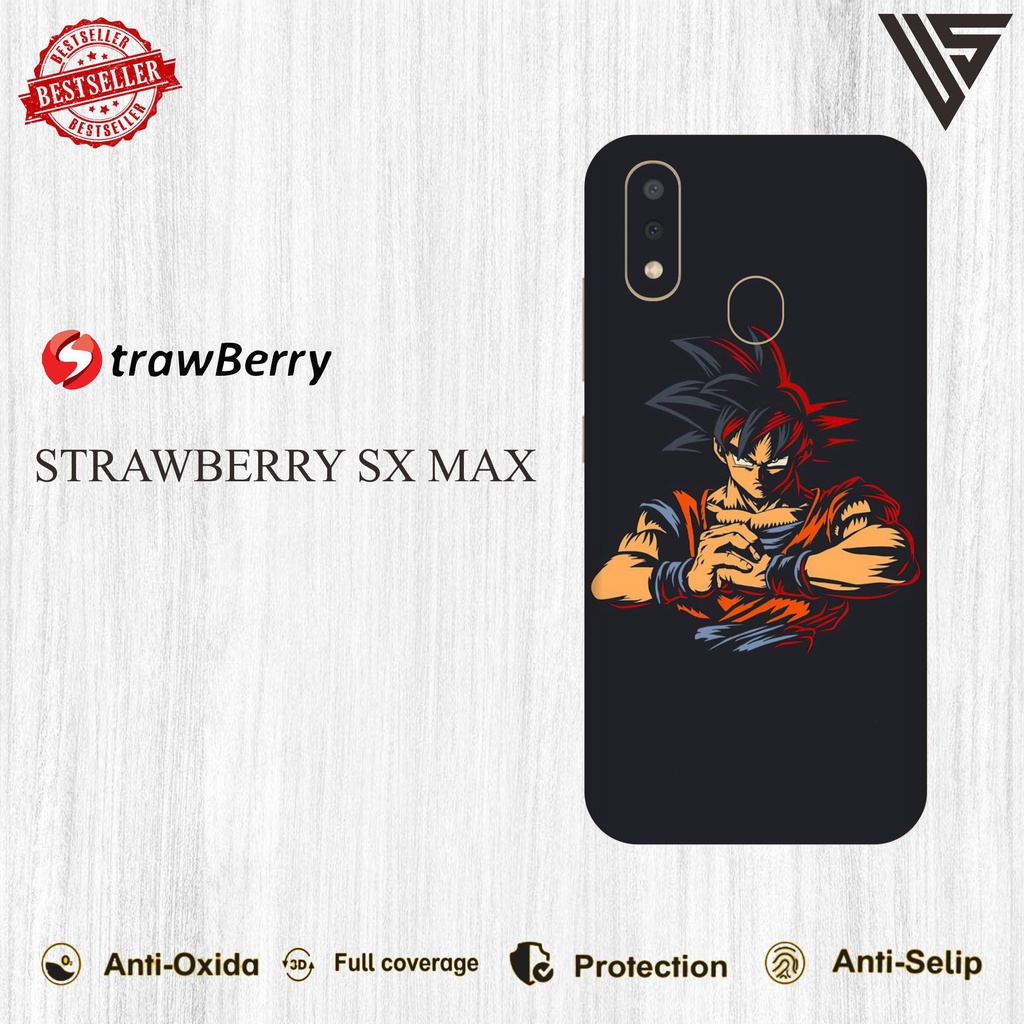 GARSKIN HANDPHONE STRAWBERRY SX MAX (ISI 2PCS)