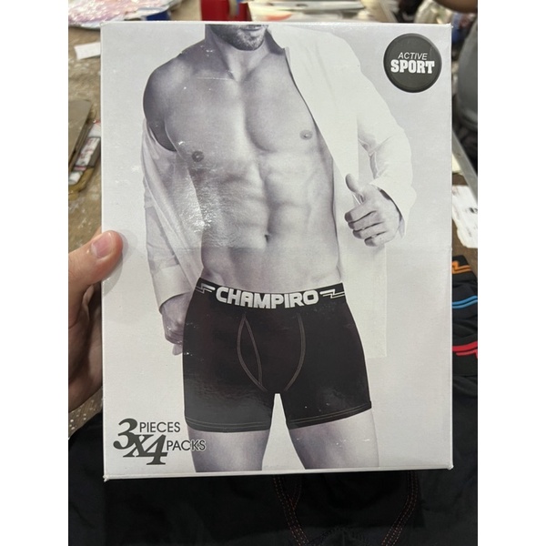 (3pcs) Champiro boxer sot BLACKBOXER 0333 celana dalam pria TERMURAH