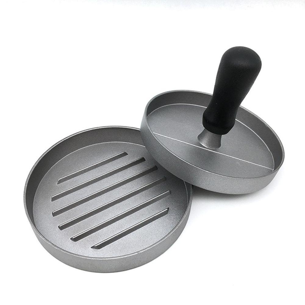 [Elegan] Hamburger Press Easy Cleaning Round Untuk Grill Griddle, BBQ Hamburger DIY Pembuat Burger Anti Lengket