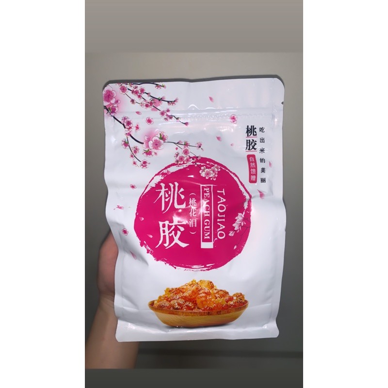 

(BISA COD) Natural Tao Jiao Peach Resin Peach Gum 500gr / Taojiao / PROMO Peachgum