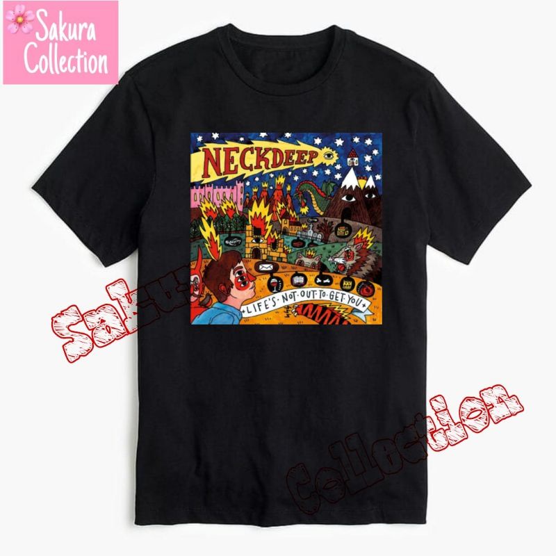 Kaos Baju BAND NECKDEEP METAL / t shirt band rap tee Jordan / vintage by h&amp;m oversize lokal / hitam pria kaus wanita TERLARIS best seller murah termurah 1