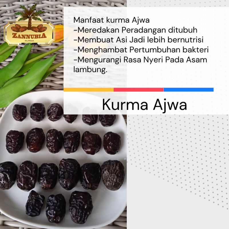 

KURMA AJWA - ZANNUBIA KURMA 1/2KG - PREMUM - SEHAT - HALAL - NIKMAT