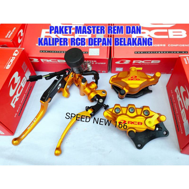 PAKET MASTER REM RCB S1 SERIES 0RIGINAL PLUS KALIPER RCB S SERIES S3 SERIES DEPAN BELAKANG SET RCB O
