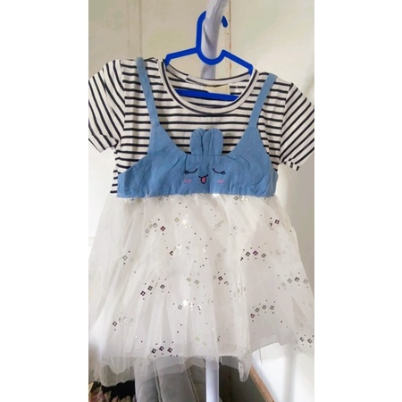 DRES ANAK IMPORT BRUKAT GLITTER