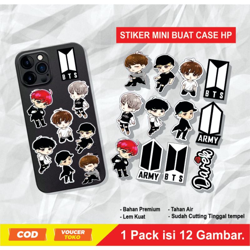 

Stiker BTS, stiker hp stiker custom, stiker kpop