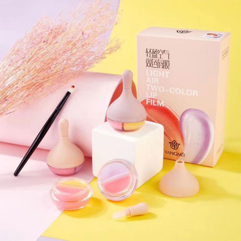 Masker Bibir 2 warna lip balm bibir import halal pelembab bibir