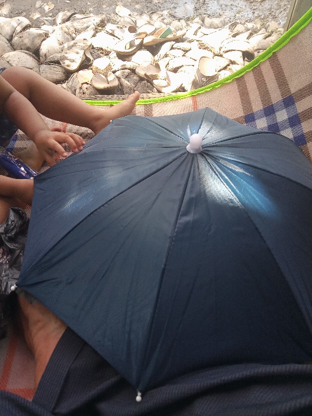 Payung Topi Untuk Anak Anak Atau Dewasa / Payung Kepala Hujan Melindungi Simp