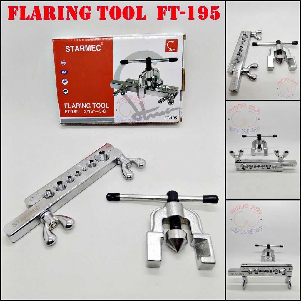 FLARING TOOL CT195 | FLARING SINGLE CT-195 | PEMBUKA PIPA AC CT 195 | FLARING MULTI  |  FT 195 FLARING TOOL