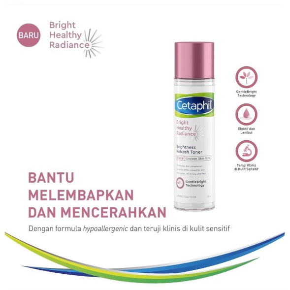 Cetaphil Bright Healthy Radiance Brightness Refresh Toner 150g Skin Care Perawatan Untuk Melembabkan Kulit Wajah