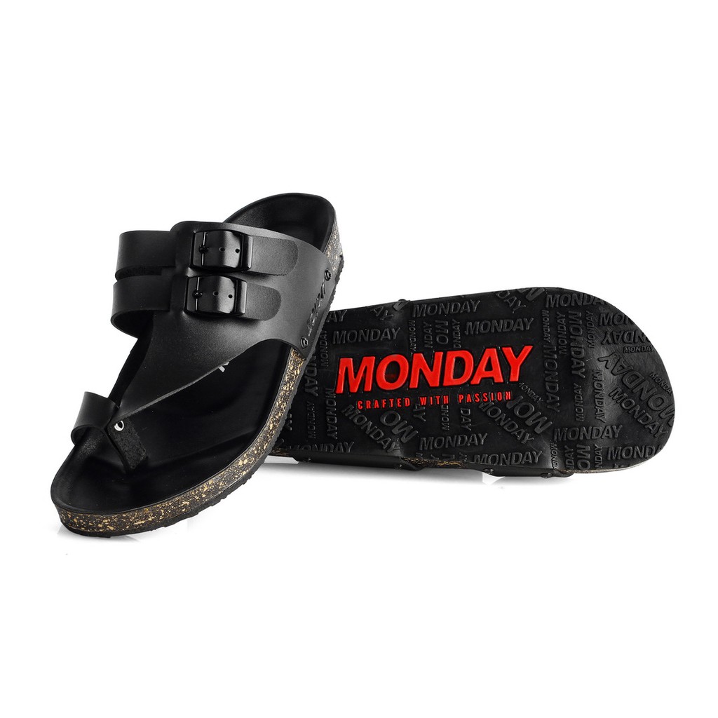 LUMIERE BLACK |ManNeedMe x Monday| Sandal Jepit Pria Casual ORIGINAL