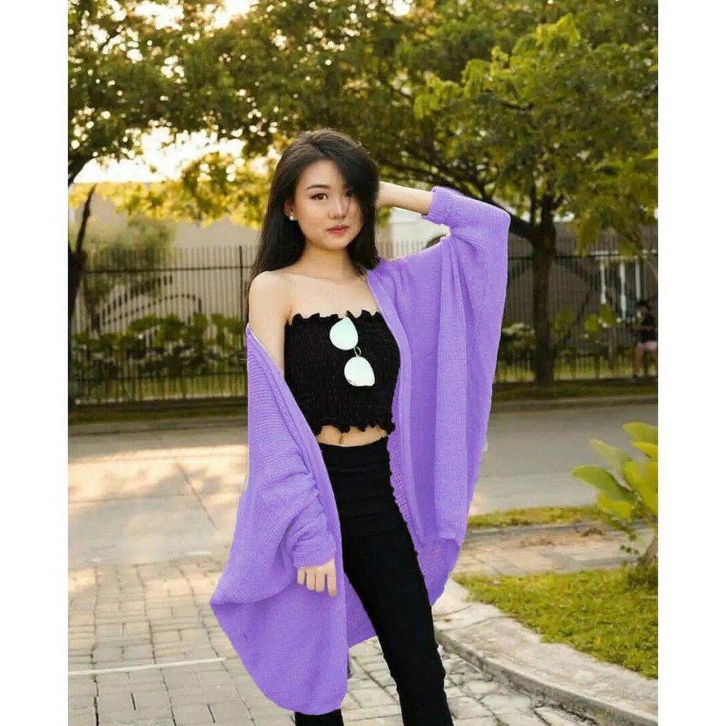 WSE390 - Outer Marion Rajut SUPER PREMIUM Cardigan Rajut Wanita Model Kalong