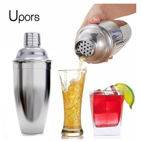 [SERASACAFE]-OneTwoCups 6 in 1 Bartender Drink Bar Set Cocktail Shaker Stainless Steel 550m - BA016