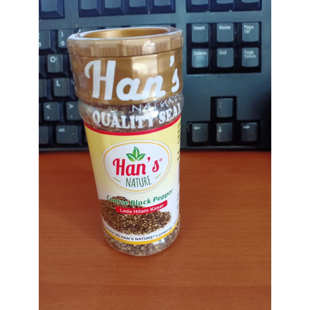 

Han's NATURE COARSE BLACK PEPPER / LADA HITAM KASAR 100% ASLI 55gr