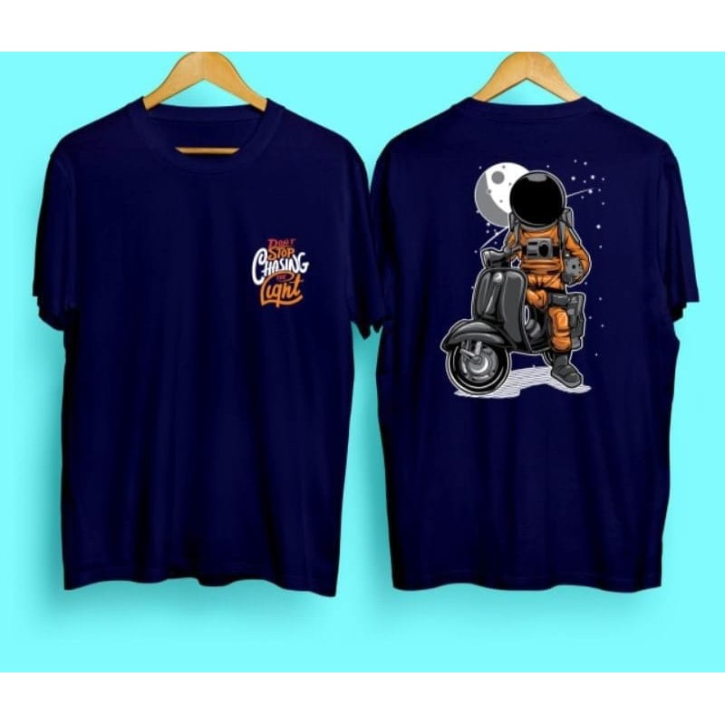 Kaos murah Kaos distro murah baju  distro pria t-shirt murah combed30s chasing astro navy