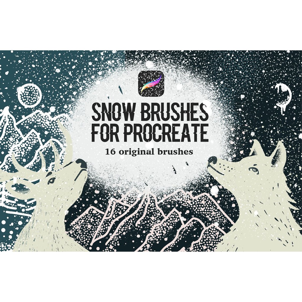 Procreate Brush - Snow Brushes for Procreate