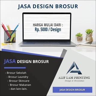 JASA DESIGN BROSUR  MURAH Ukuran  A4 A5  A6 dan Custom 