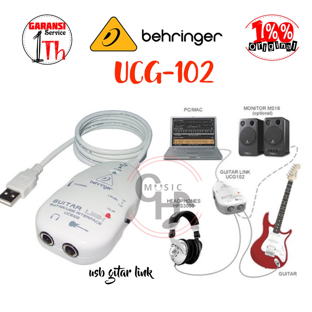 Jual Behringer Guitar Link Ucg Usb Audio Interface Shopee Indonesia