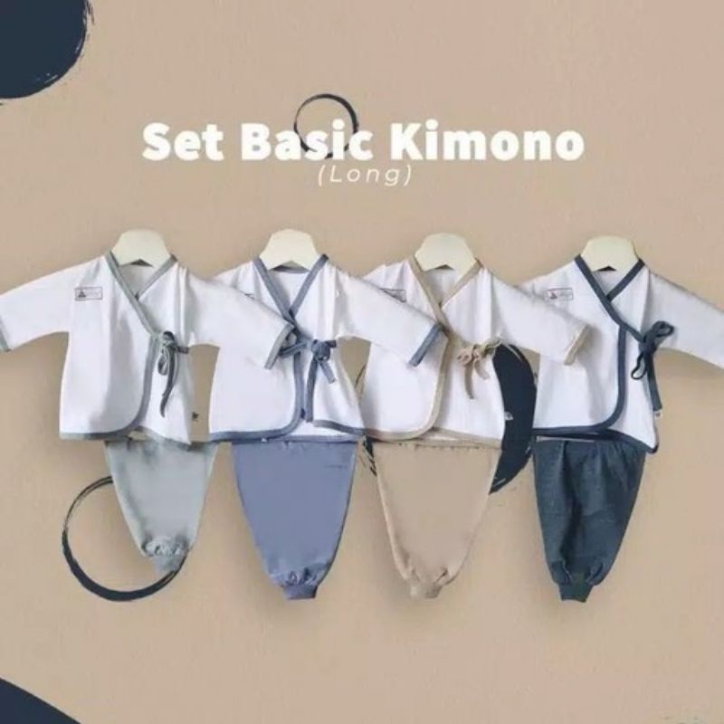 Nary Setelan KIMONO PENDEK - KIMONO PANJANG Bayi 0-3m / 3-6m