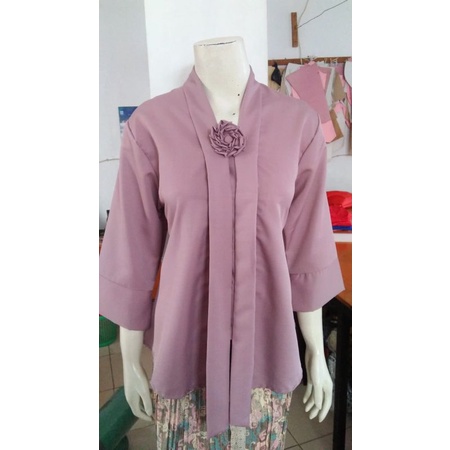 (M92/100) Kebaya floy kutubaru encim kartini termurah busui STD-JUMBO KeroncongBusana-Purple Hazel