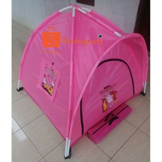  Tenda  Anak  Karakter Kartun Double Pintu Full Pink Shopee 