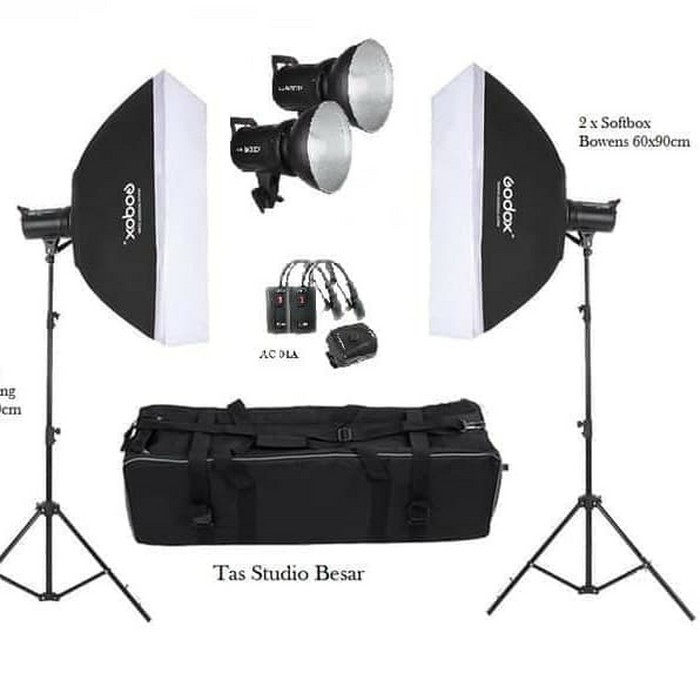 PAKET LAMPU STUDIO FLASH SK-300 II  SK300II SK 300II GODOX KITS