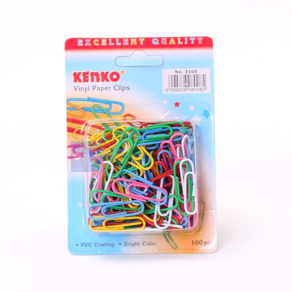 

[BS 799] Paper Clip Warna Kenko No 3100 / Klip Penjepit Kertas Isi 100pcs