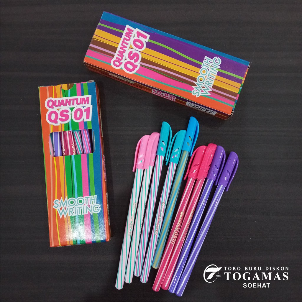 

Ballpen Murah Quantum Qs 01 Ulir Standard (Black) Ecer / Satuan