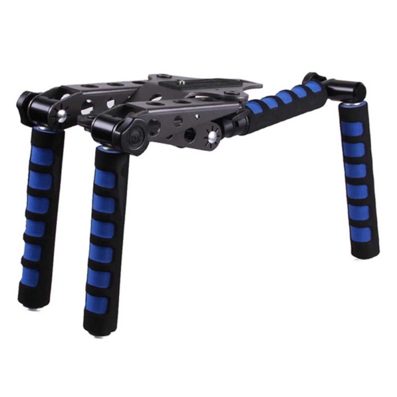 Stabilizer Kamera Rotatable Adjustable Foldable Shoulder Mount Rig